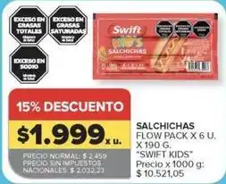 Carrefour Market Swift - salchichas flow pack oferta