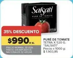 Carrefour Market Salsati - puré de tomate tetra oferta
