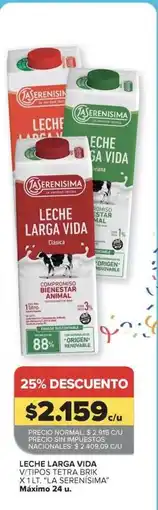 Carrefour Market La verdad - leche larga vida oferta