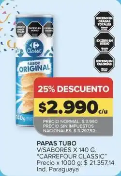 Carrefour Market Carrefour - papas tubo oferta