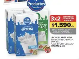 Carrefour Market Carrefour - leches larga vida entera/desc oferta