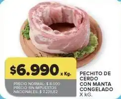 Carrefour Market Pechito de cerdo con manta congelado oferta