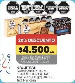 Carrefour Market Carrefour - galletitas v/sabores oferta