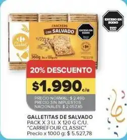 Carrefour Market Carrefour - galletitas de salvado oferta
