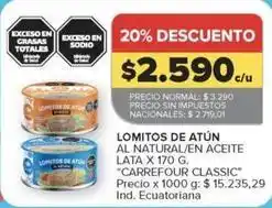 Carrefour Market Carrefour - lomitos de at al natural/en aceite oferta