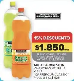 Carrefour Market Carrefour - agua saborizada oferta