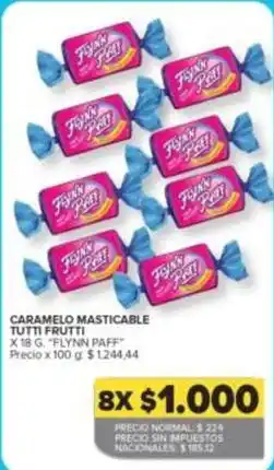 Flynn paff - caramelo masticable tutti frutti