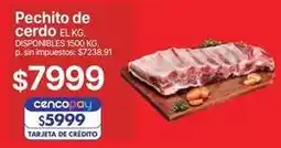 Supermercados Vea Pechito de cerdo el kg oferta