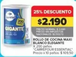 Carrefour Market Gigante - rollo de cocina maxi oferta