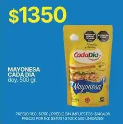 Supermercados Vea Dia - mayonesa oferta