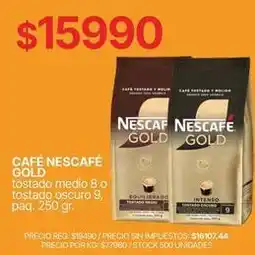 Supermercados Vea Nescafé - café nescafé gold tostado medio 8 o tostado oscuro 9 oferta