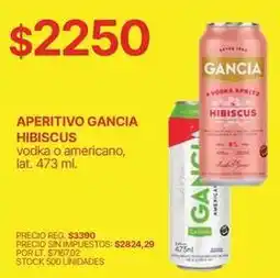 Supermercados Vea Gancia - aperitivo hibiscus oferta