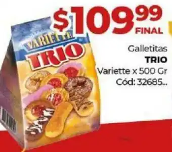 Diarco Galletitas Trio Variette x 500 gr. oferta