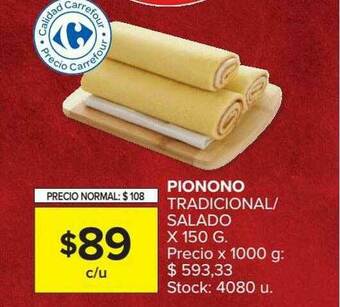 Carrefour Market Pionono Tradicional Salado oferta