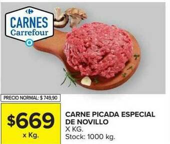 Carrefour Market Carne Picada Especial De Novillo oferta