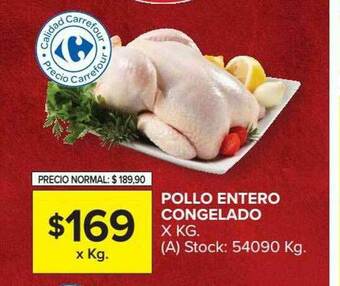 Carrefour Market Pollo Entero Congelado oferta