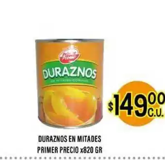Supermercados Toledo Duraznos En Mitades Primer Precio x 820gr oferta