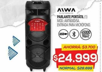 Casa del Audio Aiwa Parlante Portátil oferta