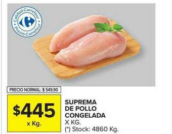 Carrefour Market Suprema De Pollo Congelada oferta