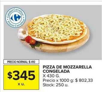 Carrefour Market Pizza De Mozzarella Congelada oferta
