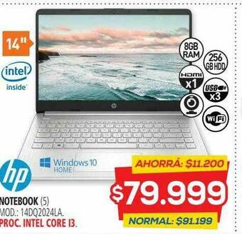 Casa del Audio Notebook Hp oferta