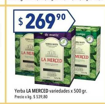 Hergo Yerba La Merced Variedades oferta