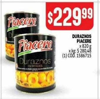 Makro Duraznos Piacere oferta