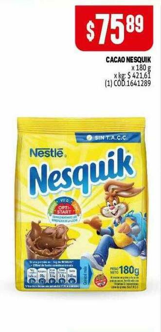 Makro Cacao Nesquik oferta