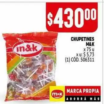 Makro Chupetines M&k oferta