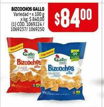 Makro Bizcochos Gallo oferta