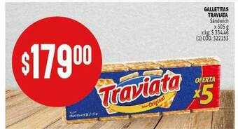 Makro Galletitas Traviata Sándwich oferta