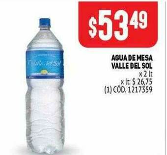 Makro Agua De Mesa Valle Del Sol oferta