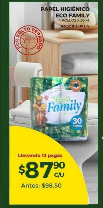 Super MAMI Papel Higiénico Eco Family oferta