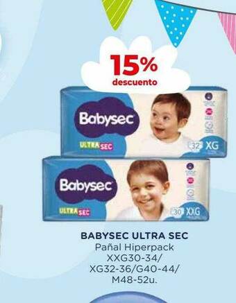 Supermayorista Vital Babysec Ultra Sec Pañal Hiperpack oferta