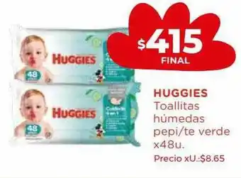 Supermayorista Vital Huggies Toallitas Húmedas Pepi Te Verde oferta