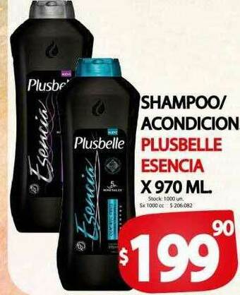 Supermercados Mariano Max Shampoo Acondicion Plusbelle Esencia oferta