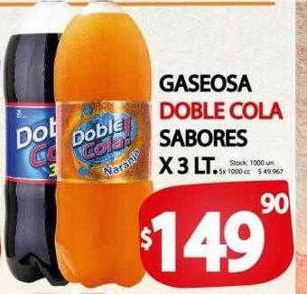 Supermercados Mariano Max Gaseosa Doble Cola Sabores oferta