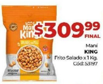 Diarco Maní King Frito Salado x 1 Kg oferta