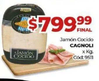 Diarco Jamón Cocido Cagnoli x Kg. oferta
