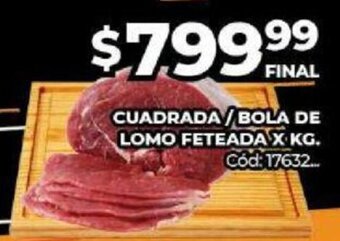 Diarco Cuadrada/Bola de Lomo Feteada x Kg. oferta