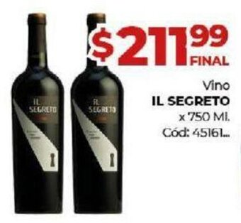 Diarco Vino Il Segreto x 750 ml oferta