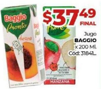 Diarco Jugo Baggio x 200 ml. oferta