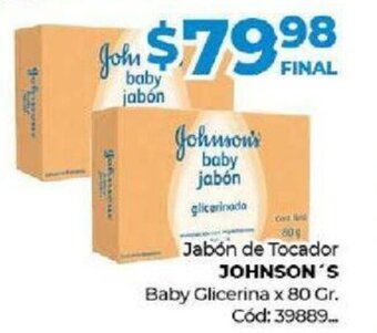 Diarco Jabón De Tocador Johnson's Baby Glicerina x 80 Gr. oferta