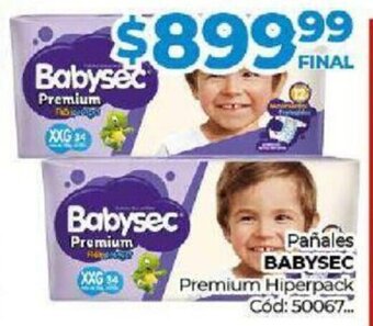 Diarco Pañales Babysec Premium Hiperpack oferta