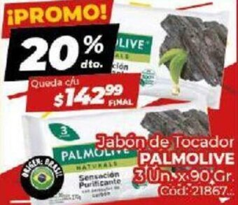 Diarco Jabón de Tocador Palmolive 3 Un x 90 Gr. oferta