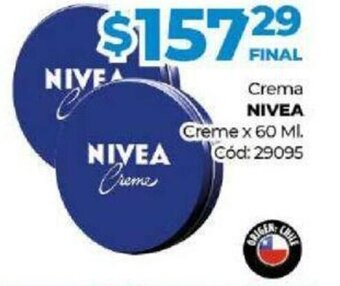 Diarco Crema Nivea Creme x 60 Ml. oferta
