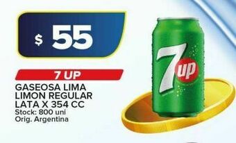 Carrefour Maxi Gaseosa 7up lata 354cc oferta