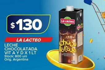Carrefour Maxi Leche chocolatada la lacteo vit a y d 1l oferta