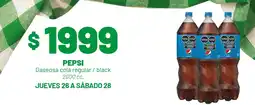 Almacor Pepsi - gaseosa cola regular / black oferta
