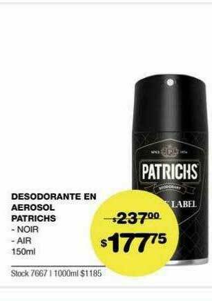 Atomo Conviene Desodorante En Aerosol Patrichs oferta